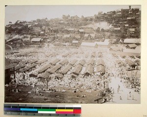 Marketplace from the southern end, Analakely, Antananarivo, Madagascar, ca.1902