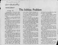 The Jobless Problem