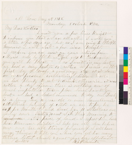 Letter to J.E. from William J. Pleasants