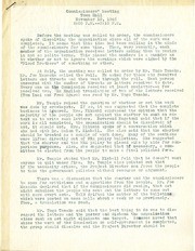 1942 Notes Taken by PHK of the Town Hall Commisioners Meeting