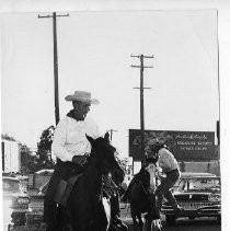 Bill Lance, and B. G. Simms during the "re-run" of the Pony Express
