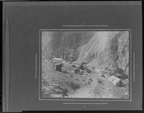 The headquarters construction camp at Kern River #1 Hydro Plant