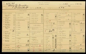 WPA household census for 1010 FLORIDA, Los Angeles