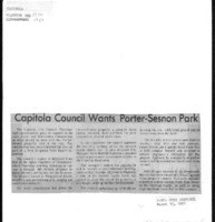 Capitola Council Wants Porter-Sesnon Park