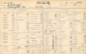 WPA household census for 2312 MANGANAR AVENUE, Los Angeles County