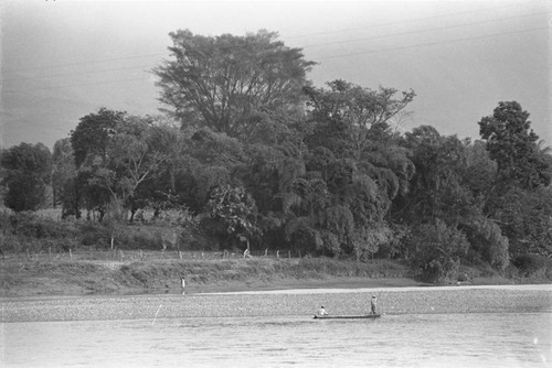Fishing boat on the Magdalena River, La Chamba, Colombia, 1975