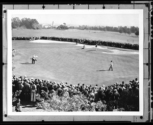 Golfers at the Los Angeles Open at the Los Angeles Country Club, 1934