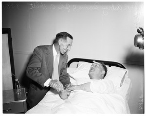 Meet in Harbor General Hospital, Torrance after 30 years, 1951