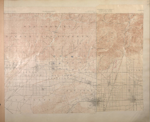 Wheeler scrapbook 3, page 395, Topography map