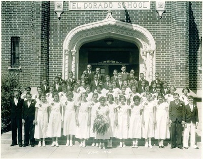 Stockton - Schools - El Dorado - Students circa 1925-1948: El Dorado School June 1933 class