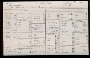 WPA household census for 516 W 104TH ST, Los Angeles County
