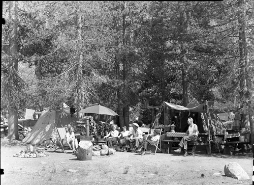 Camping, Early campers at Lodgepole
