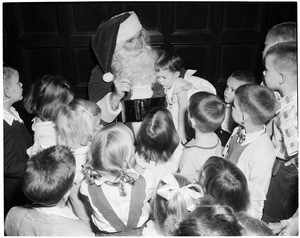 Christmas party at University Club, 1953