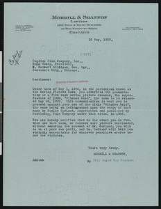 Angus Roy Shannon, letter, 1920-05-10, to Hugh Woody