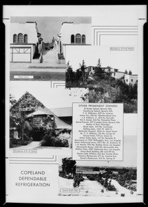Composites of homes, Thor Pacific Co., Southern California, 1931