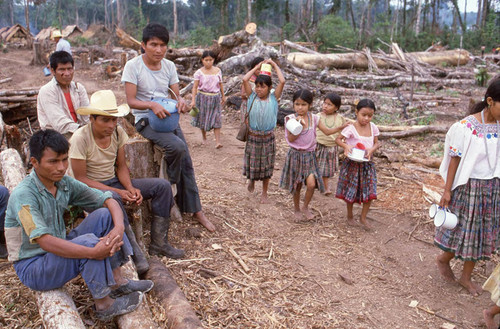 Guatemalans at a refugee camp , Chajul, ca.1983