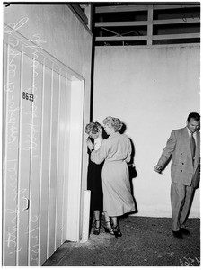Narcotics raid (8641 Holloway Drive, and Central Station), 1952