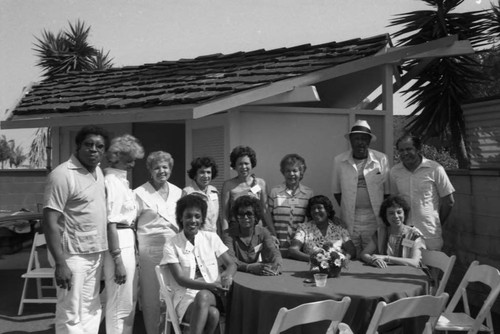 Group in Backyard, Los Angeles, 1983