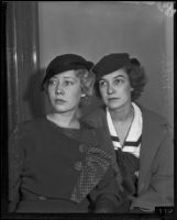 Bernardine Mohler testifies on behalf of Dorothy Grey, Los Angeles, 1934