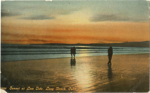Sunset at Low Tide, Long Beach, Calif