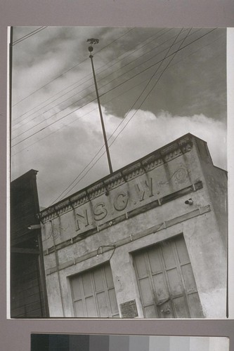 [Native Sons of the Golden West building, formerly Wells Fargo office.] Hornitos. 1950
