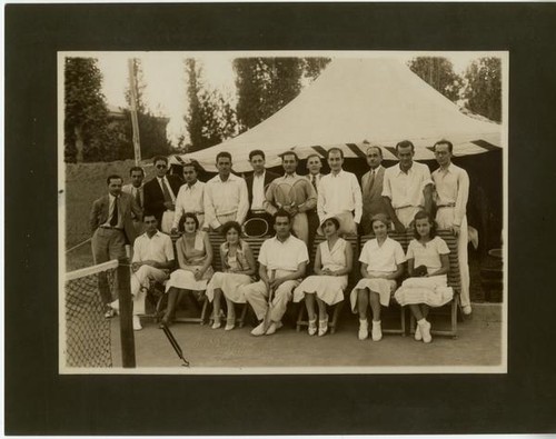 Shirazi, Kathleen [Goddard] and Ali, Delhi, India, 1929.Tennis Team