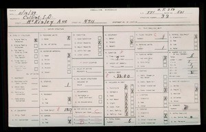 WPA household census for 4711 MCKINLEY AVE, Los Angeles County