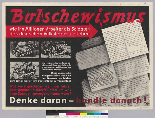 Bolschewismus - wie ihn Millionen Arbeiter als Soldaten des deutschen Volksheeres erleben