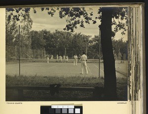 Tennis match, Lovedale, South Africa, ca.1938