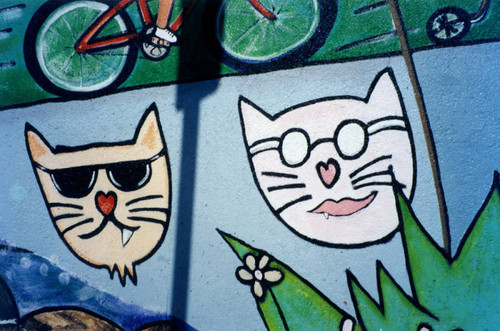 Cool cats, a mural