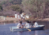 Students on the lake