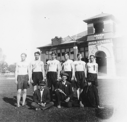 Anaheim High School Track Team, Group Portrait. [graphic]