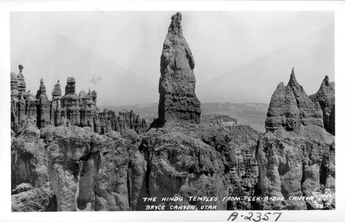The Hindu Temples from Peek-A-Boo Trail Bryce Canyon, Utah