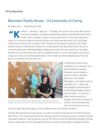 Bannister Family House – A Community of Caring