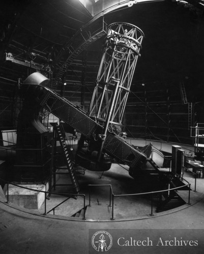 100” Hooker reflecting telescope in the large dome at Mt. Wilson Observatory