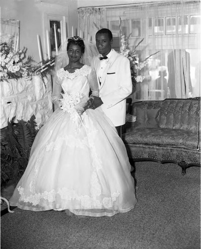 Bride and groom, Los Angeles, 1962
