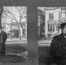 Jan 1906, (left) Wm. Stranahan, Miss Sprague and Mrs. Wm. Stranahan before going to Arizona; (right) Mrs. Stranahan and Miss Sprague
