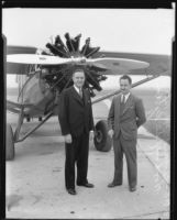 Richard Barnitz and Woodruff De Silva program Los Angeles Municipal Airport dedication event, Los Angeles, 1930