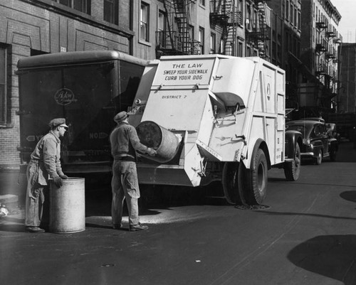 N.Y. rubbish-garbage trucks