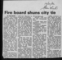 Fire board shuns city tie