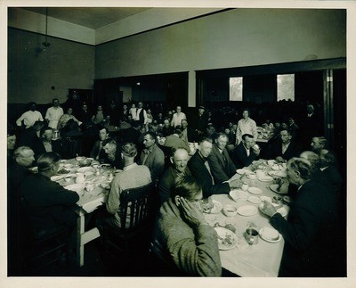 Stockton - Salvation Army - Stockton: Full dining room, Salvation Army