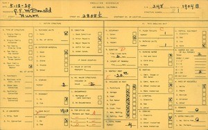 WPA household census for 2808 1/2 HURON, Los Angeles