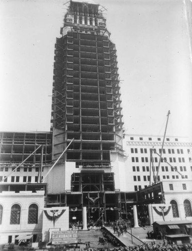 Los Angeles City Hall construction