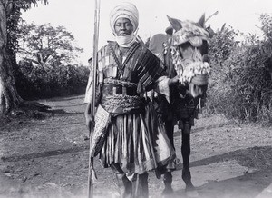 Nji Fewu, a brother of the king Njoya, in Cameroon