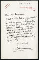 Alma L. Tadema letter to Mr. Heineman, 1903 October 20