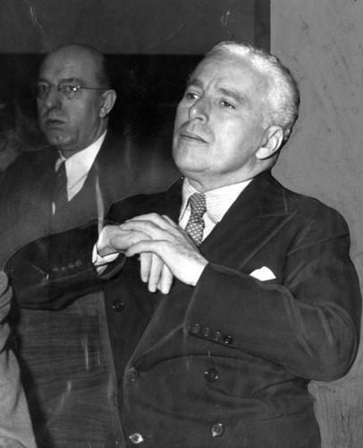 Charlie Chaplin during trial
