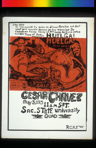 Cesar Chavez, Announcement Poster for