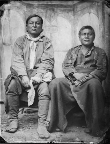 Two Giver and Grey Bird (Osage). U.S. Indian Police. Indian Territory