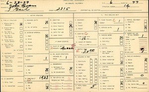 WPA household census for 2315 GAIL, Los Angeles