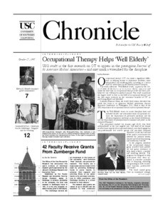 USC chronicle, vol. 17, no. 9 (1997 Oct. 27)